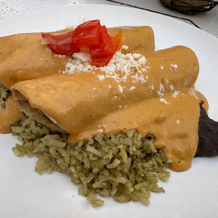 José signature dishes Tacos Al Carbon, Enchiladas Suizas, Park Cities Enchiladas.